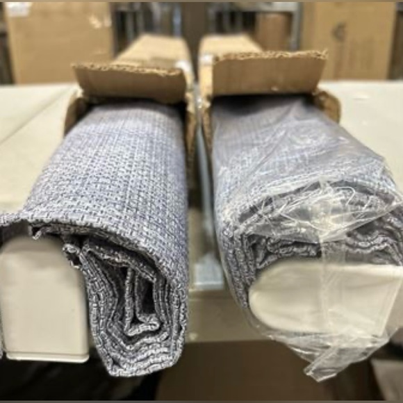 Madison Park Colm Basketweave Room Darkening Cordless Roman Shade Set of 2 27x62 - Picture 16 of 16